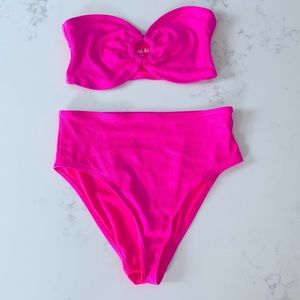 Neon Pink Swim Swim Suit